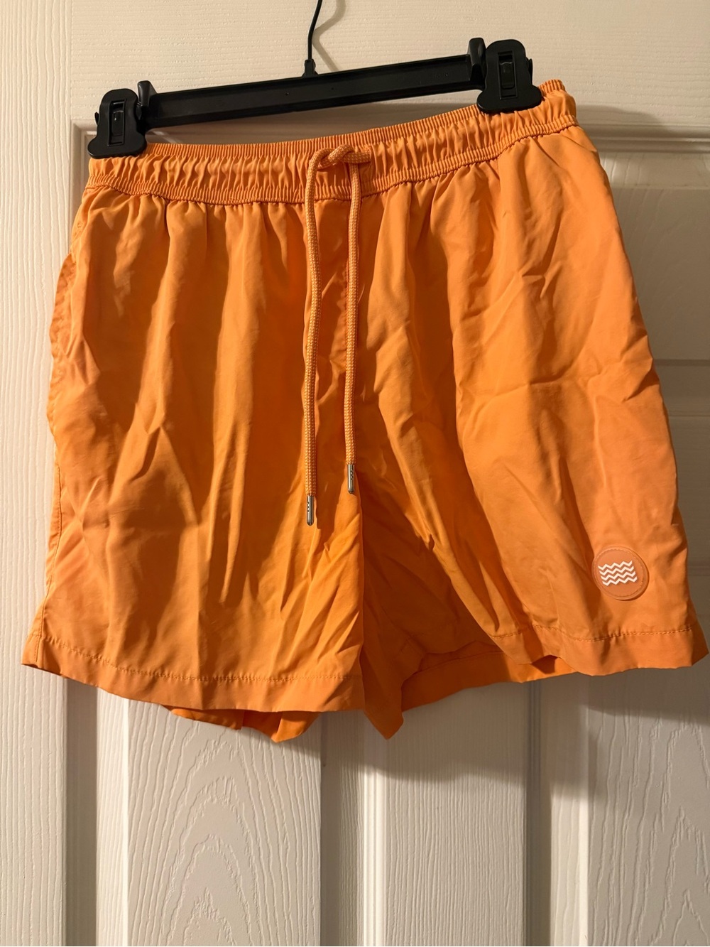 Topman Orange Elastic Waist Mesh Shorts